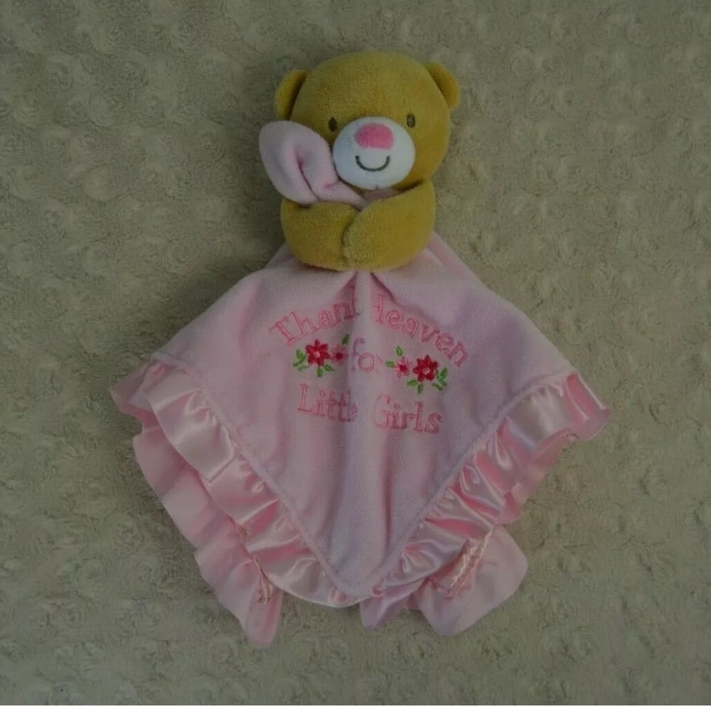Baby Starters Thank Heaven for Little Girls Teddy Bear Lovey Security Blanket